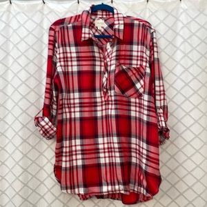 NWT Womens ID:23 Soft Flannel Blouse
